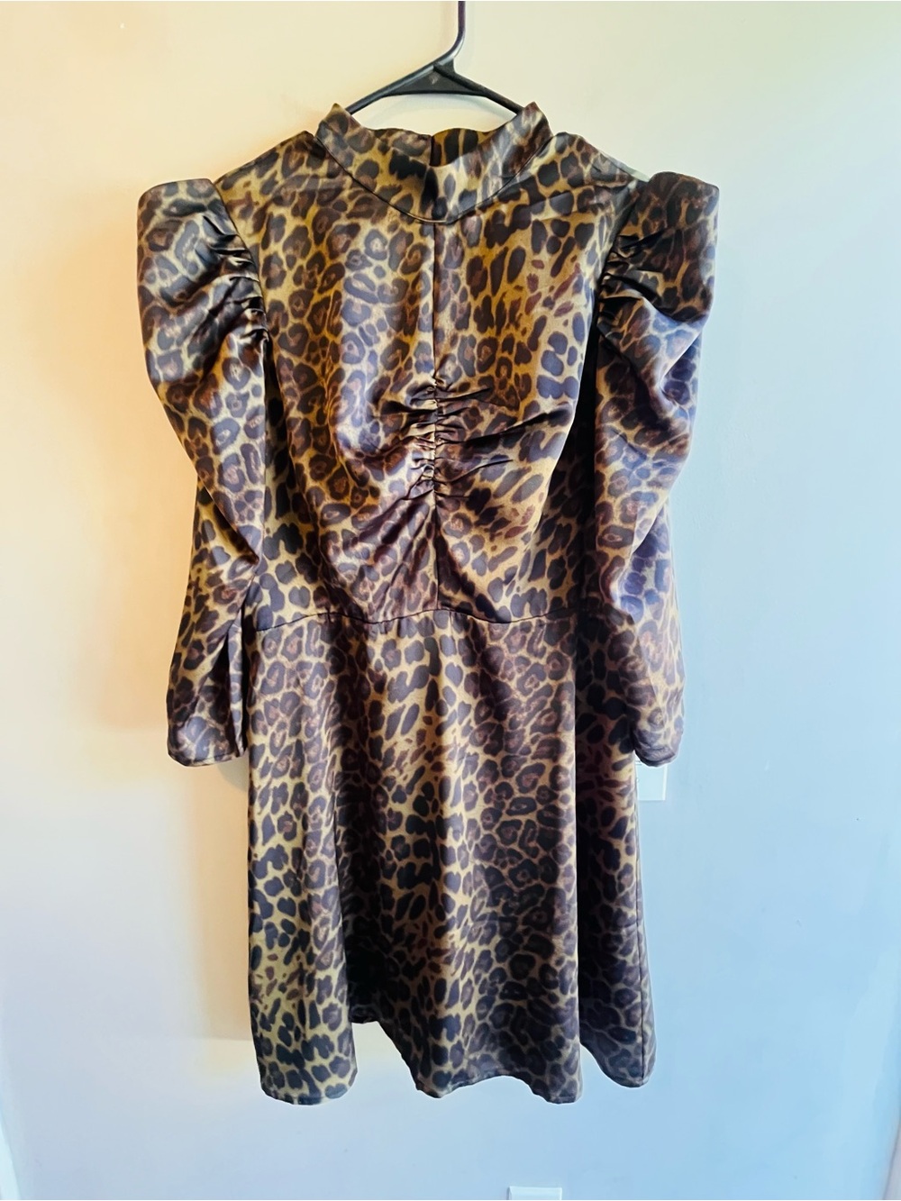 Sugarlips NWT XL Leopard Mini Dress Open Back High Neck